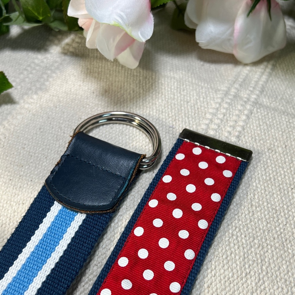 🍒Striped and Polka Dot Vintage Aeropostale Canvas Style Belt